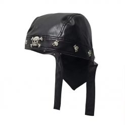 Biker PU Leather Headwrap Cap – Freedom, Strength, faith | Worldwide Shipping | Buyer Protection